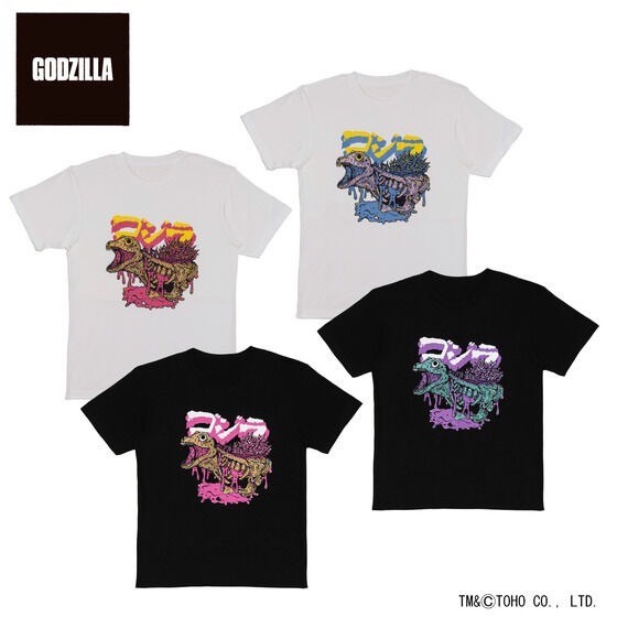 PRE-ORDER : Godzilla T-shirt feat.STUDIO696 Godzilla 2nd Form (Shin Godzilla) Pattern
