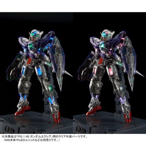 PRE-ORDER : PG 1/60 CLEAR COLOR BODY FOR GUNDAM EXIA PLASTIC MODEL