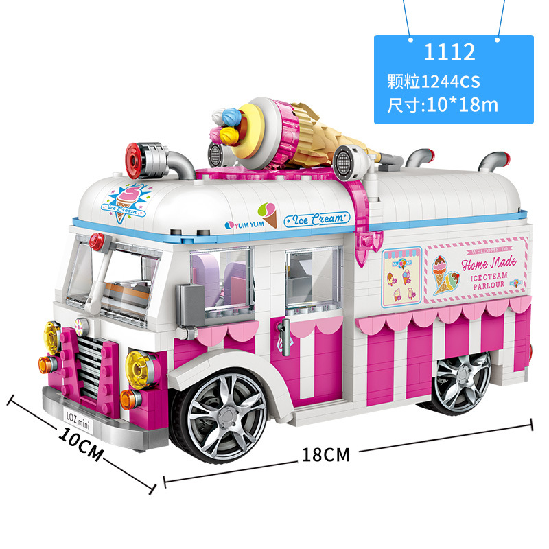 Loz 1112 Ice Cream Van 1244pcs