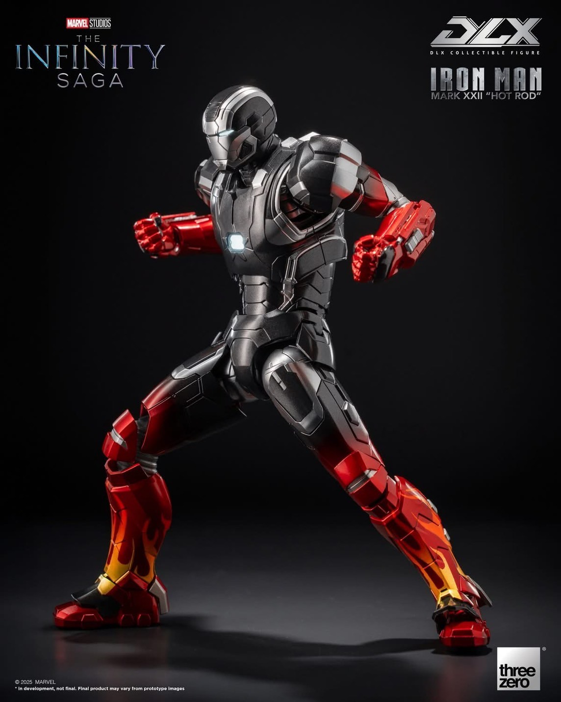Pre-order : Marvel Studios: The Infinity Saga DLX Iron Man Mark 22 “Hot Rod” by Threezero