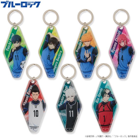 PRE-ORDER : Blue Lock Acrylic Motel Keychain (7 types in total)