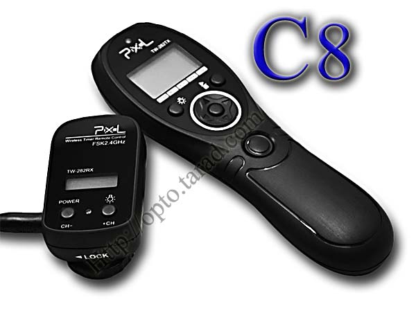 TW-282 Wireless Timer Remote C8 For Canon 20D/30D/40D/50D/5D/7D/1D
