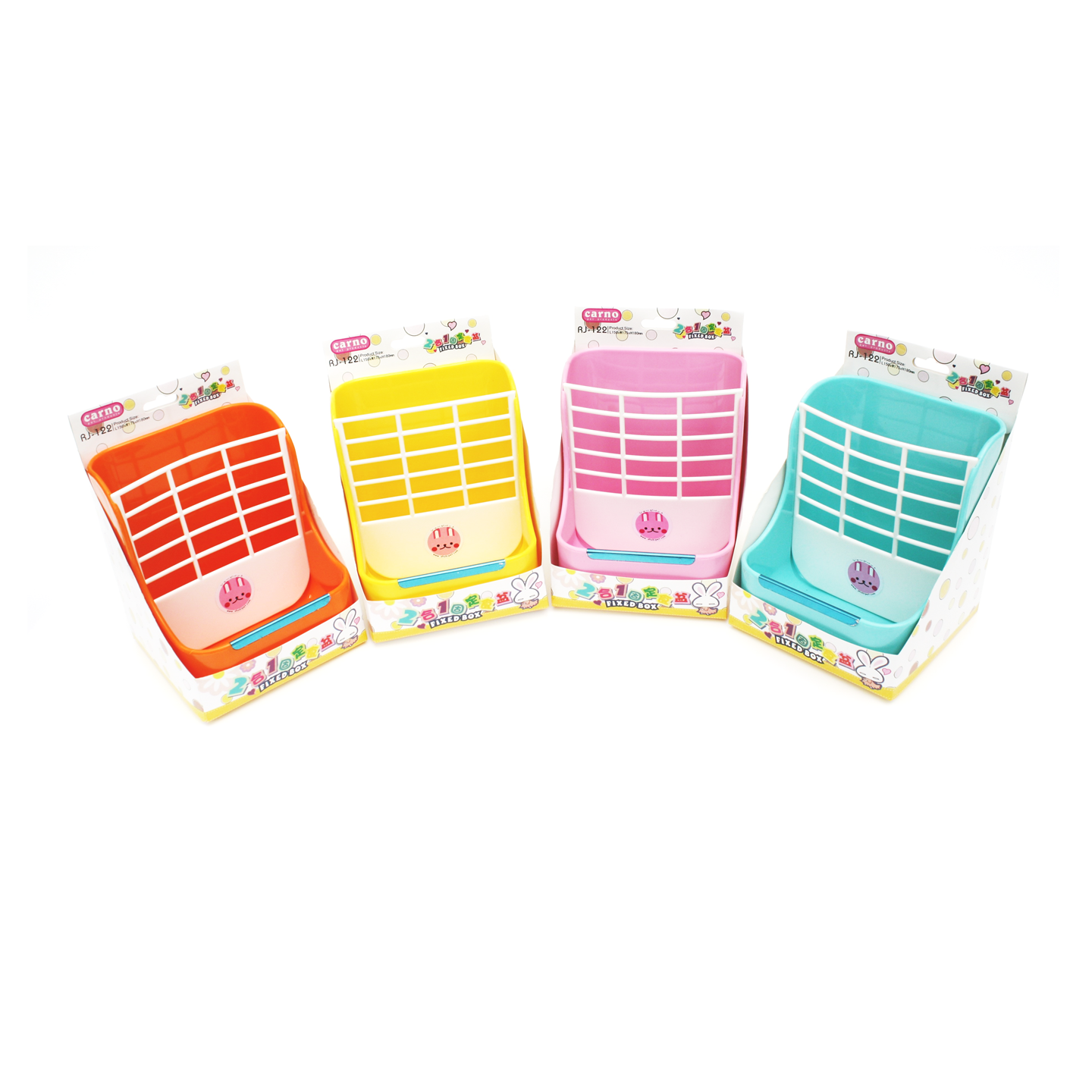 กล่องใส่อาหารและหญ้า ติดข้างกรง RJ122