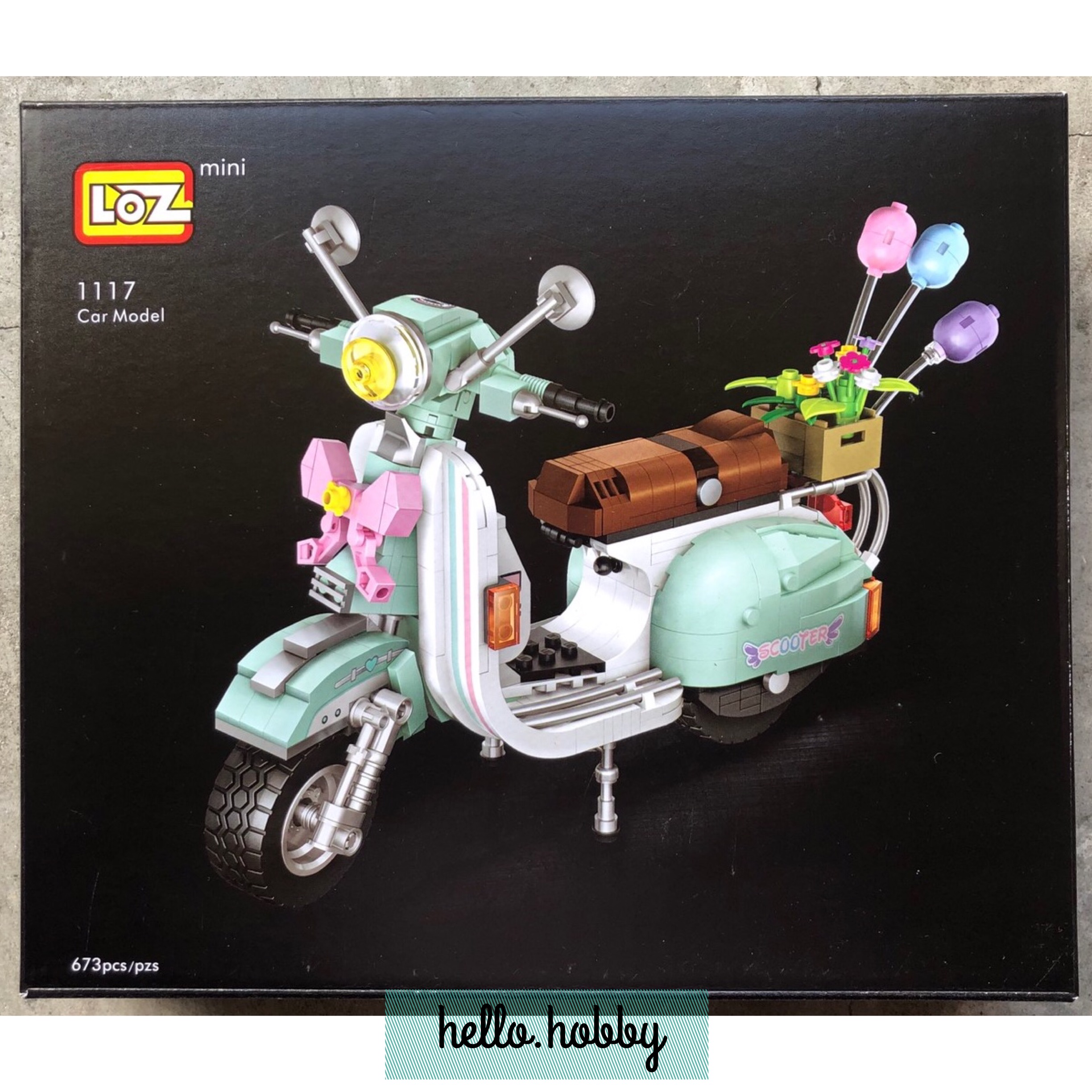LOZ 1117 The Scooter 673pcs