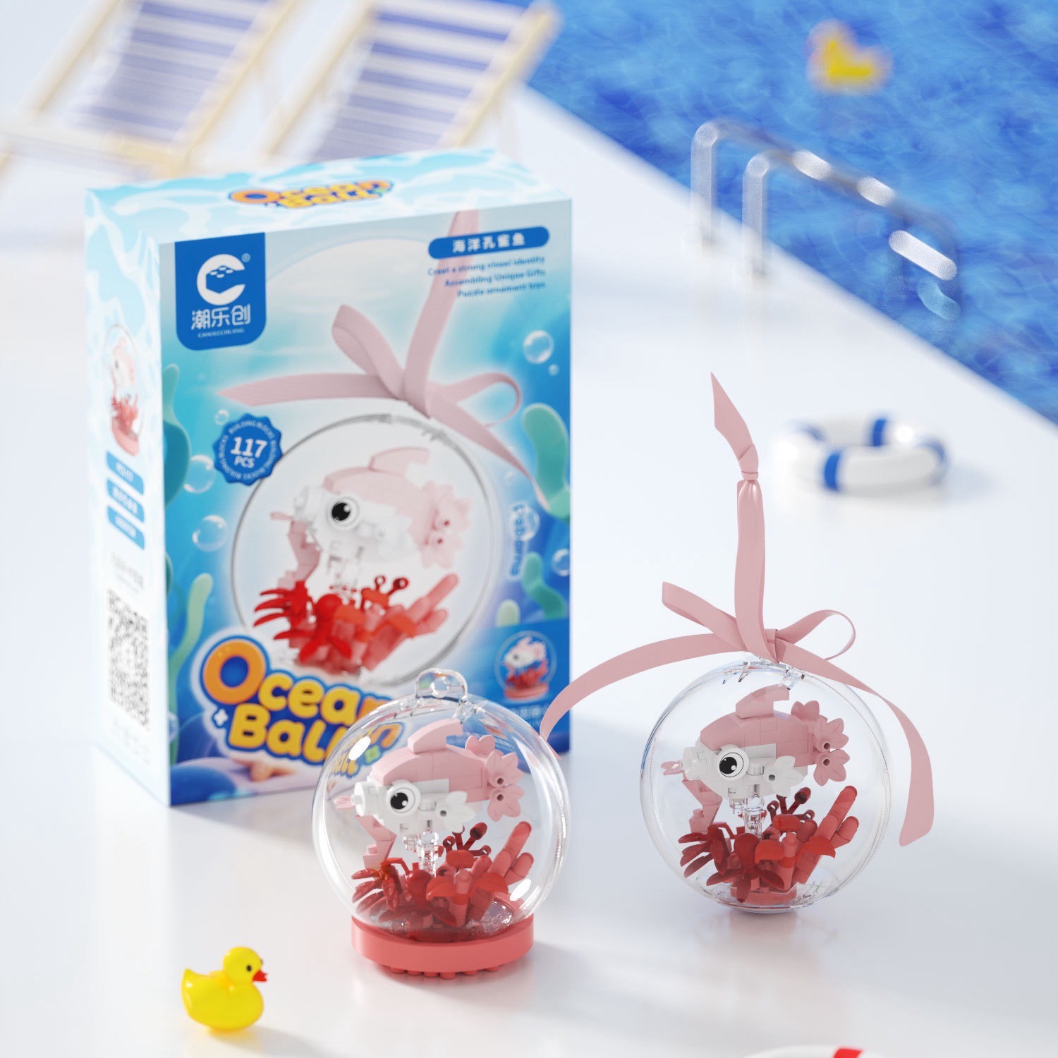 ตัวต่อนาโนสัตว์ทะเลจิ๋ว - CLC - The Ocean Ball Building Blocks (มีไฟ)