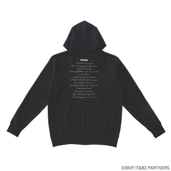 PRE-ORDER : Tiger & Bunny 2 Part 1 Subtitle Pattern Zip-up Hoodie