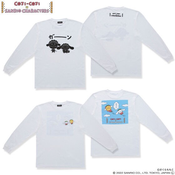 PRE-ORDER : Coji-Coji x Sanrio Characters Long Sleeve T-shirt (2 types)