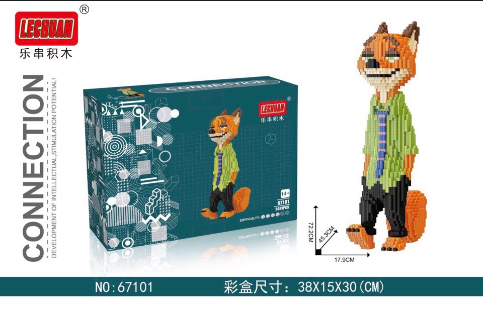 Super jumbo - lechuan Lc 67101 zootopia Nick 5481pcs (แบบเฟือง)