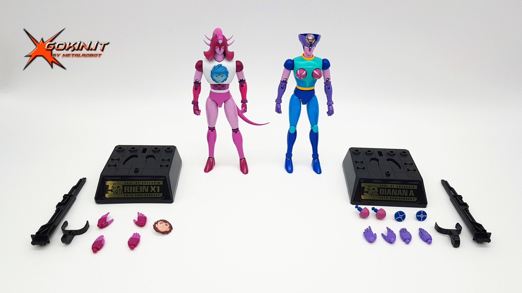 Soul of Chogokin - GX-108 Rhein X1 & Dianan A By Bandai