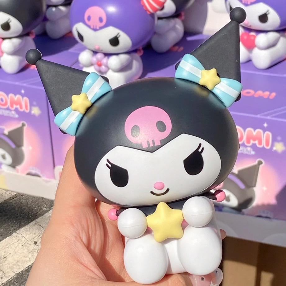 พัดลมมือถือ Blindbox Sanrio Kuromi Cinnamoroll Outing Heartbeat Portable Fan by Moetch