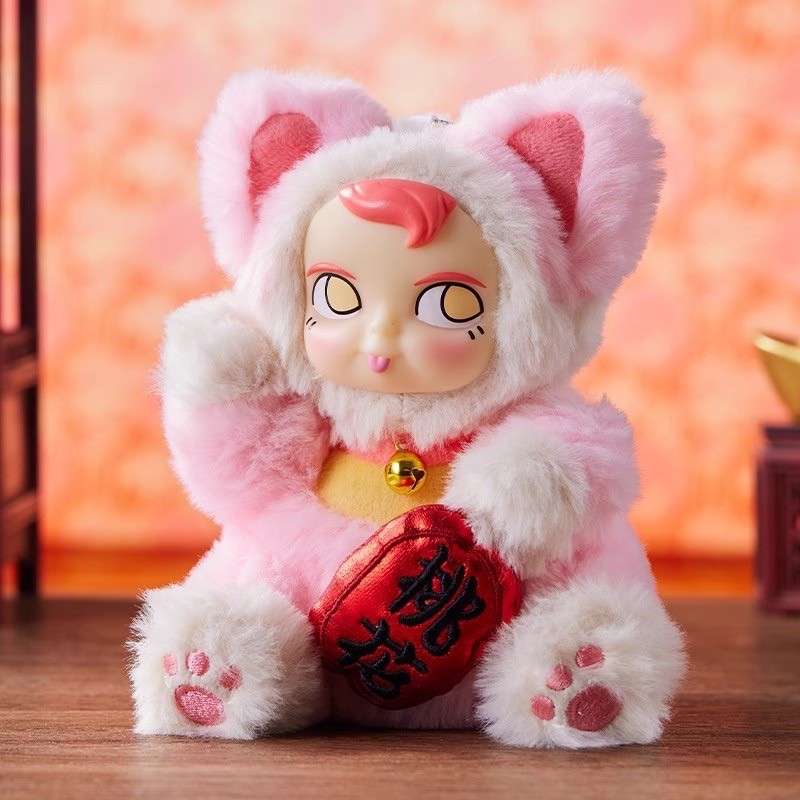 ตุ๊กตาพวงกุญแจ ลิขสิทธิ์แท้ - SAMSAM Fortune Lucky Cat Series Plush Pendant Keychain by Paws Nova
