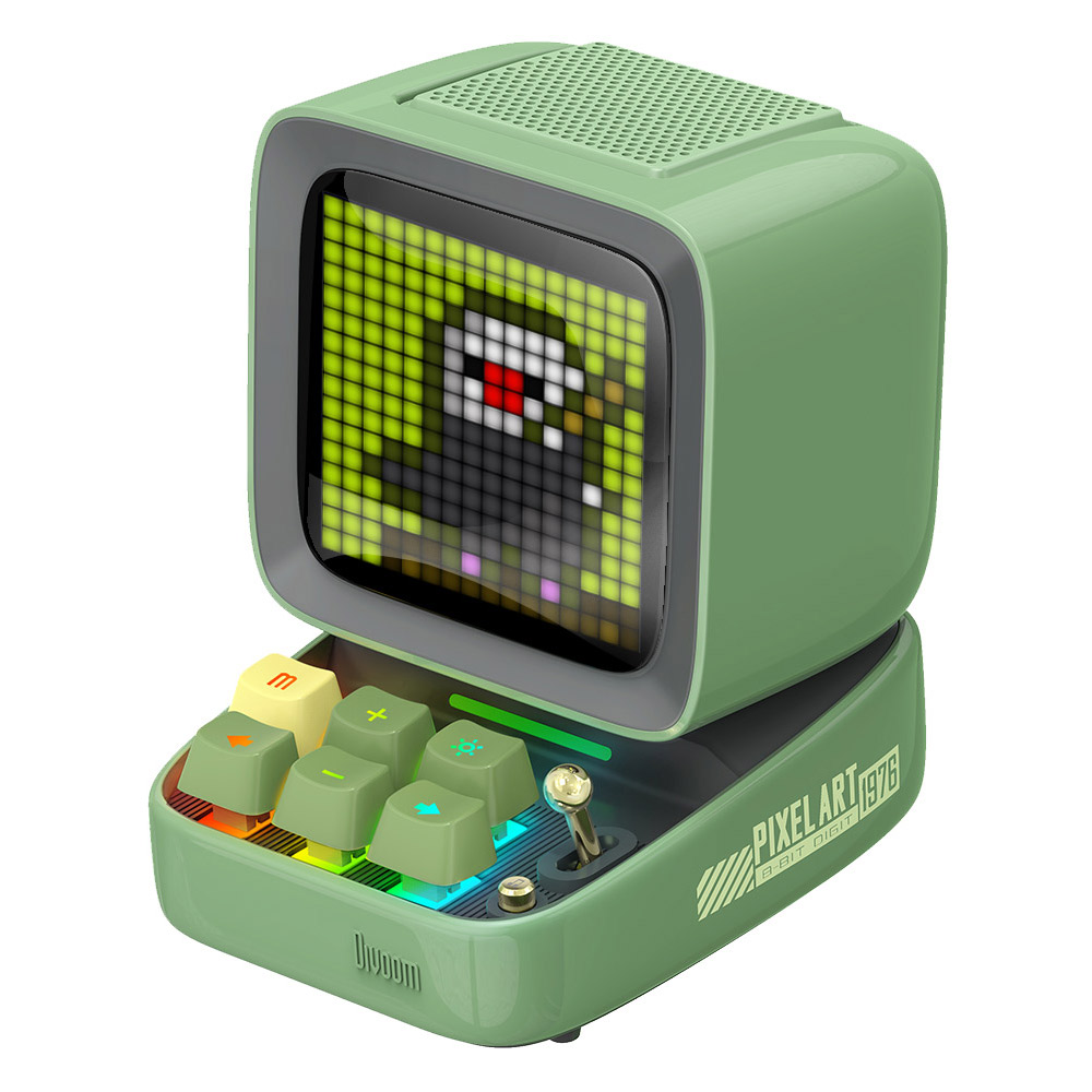 Divoom Ditoo Pro ลำโพง Bluetooth Pixel Art Mechanical Button สีเขียว Green