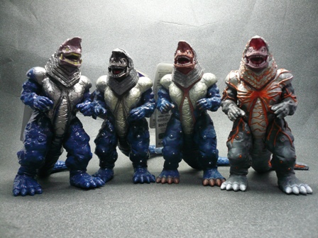 Ultra Monster Series - Ultraman Tiga No.03 Golza (peach face, white dots) 7” by Bandai