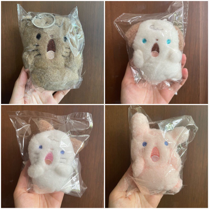 พวงกุญแจ Screaming & Shouting Puppy Dog 🐶 Kitten Cat 🐱 Teddy Bear 🐻 Bunny Rabbit 🐰 Fluffy Plush Keychain