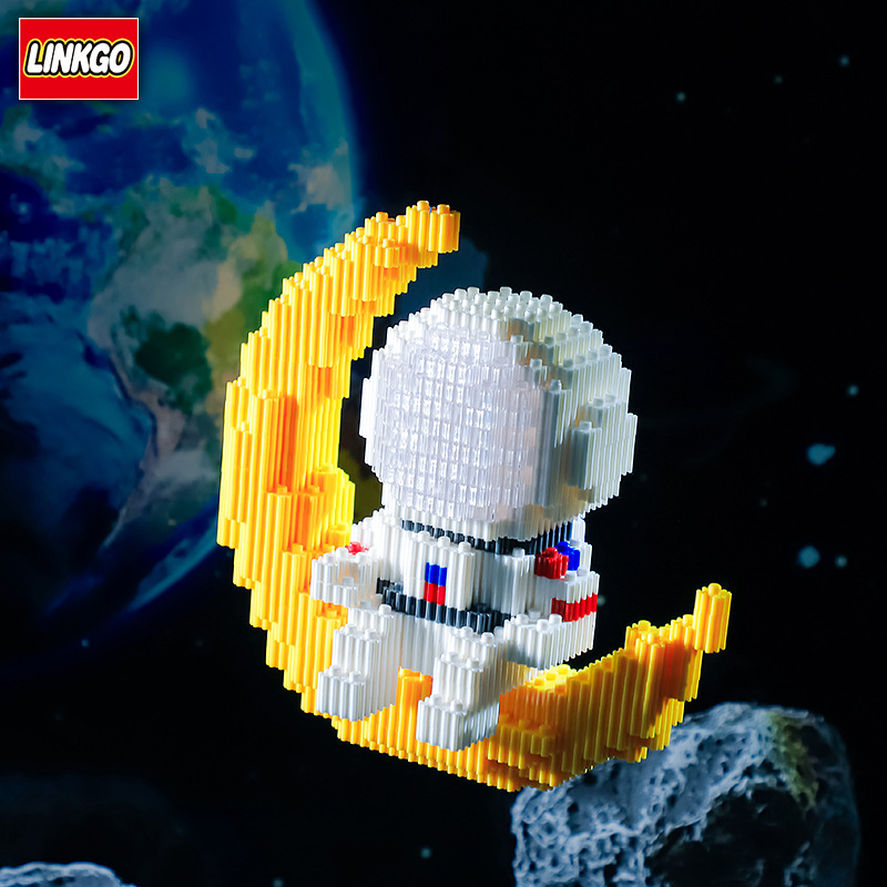 Linkgo 68317-68320 Astronaut ชุดนักบินอวกาศ