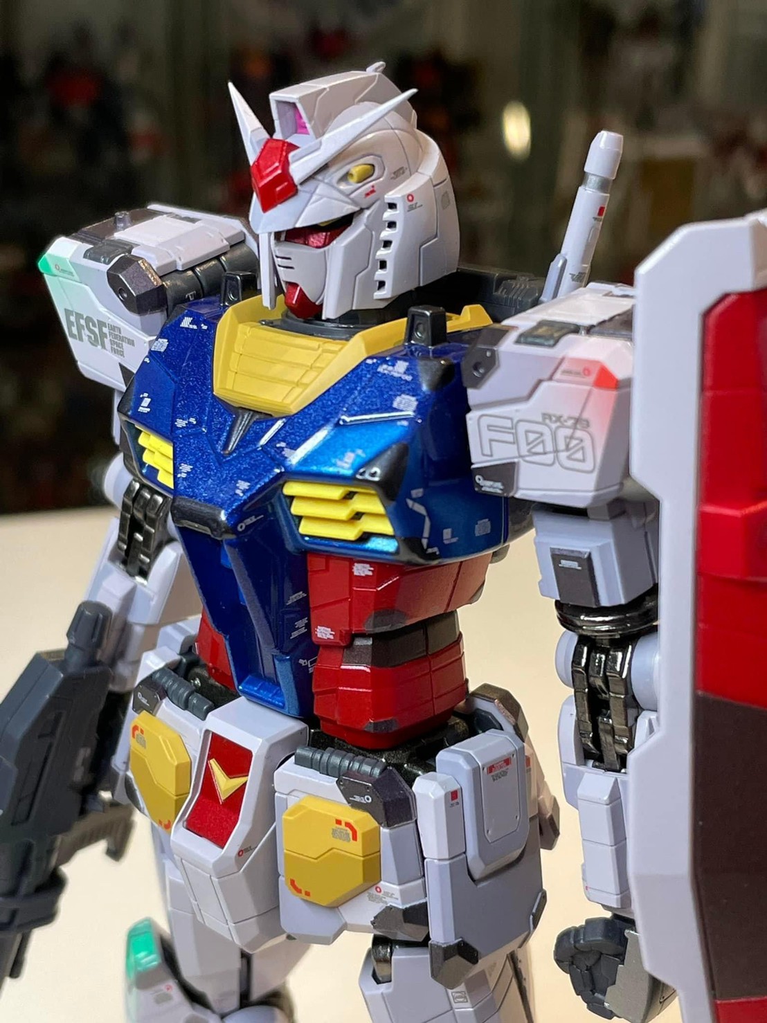 หุ่นเหล็ก Gundam - Chogokin X GUNDAM FACTORY YOKOHAMA RX-78F00 GUNDAM -Night illuminated ver.- by Premium Bandai (Lot JP มีกล่องน้ำตาล