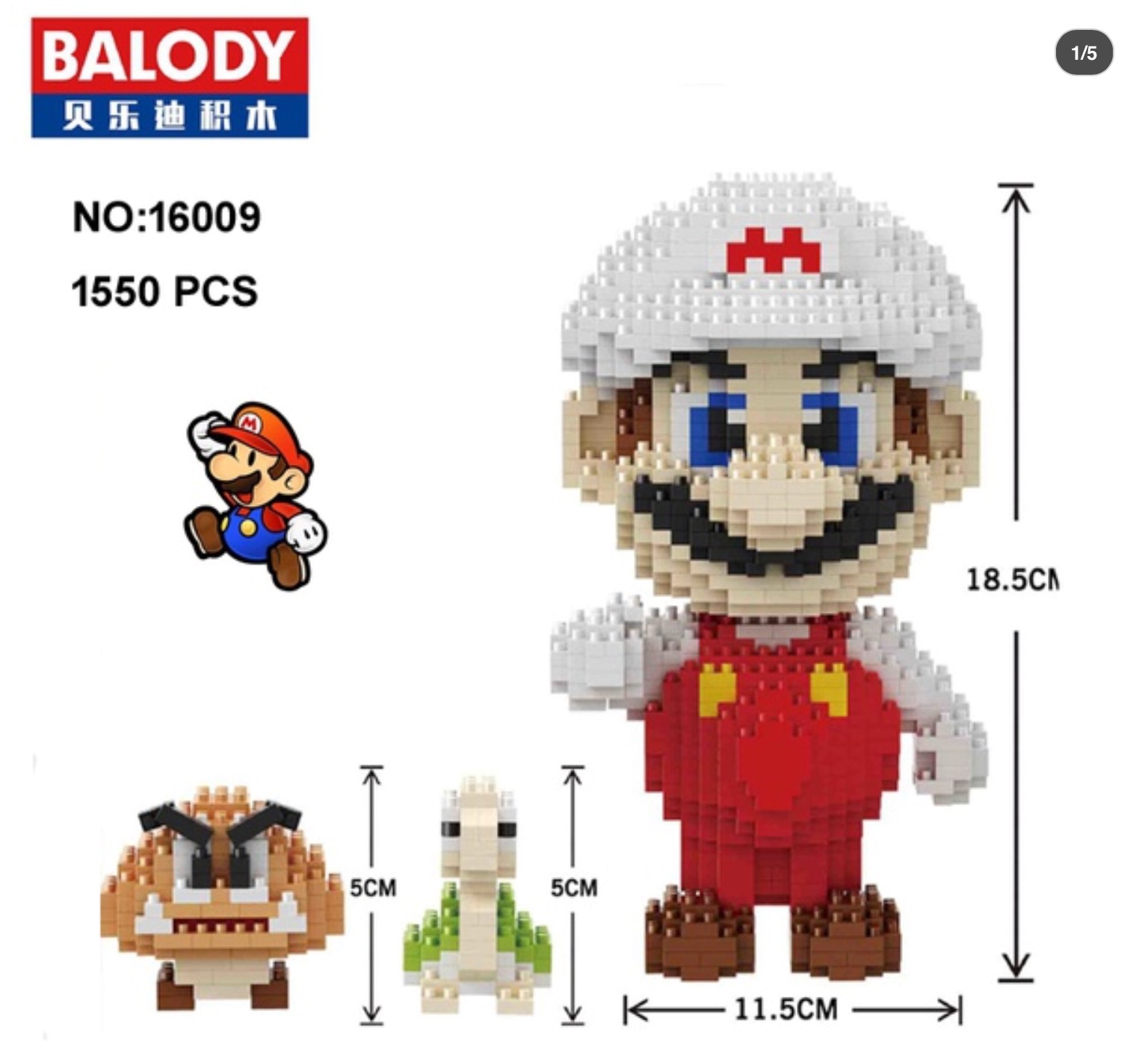 Balody 16009 Super Mario 1550pcs