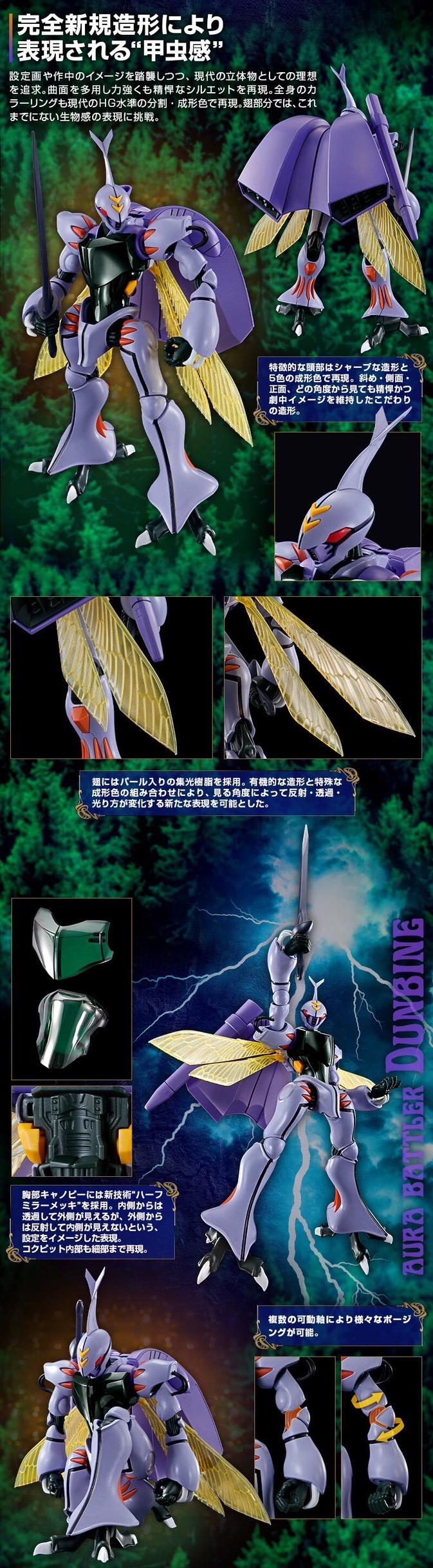 PRE-ORDER : HG 1/72 Dunbine (Aura Battler) Plastic Model