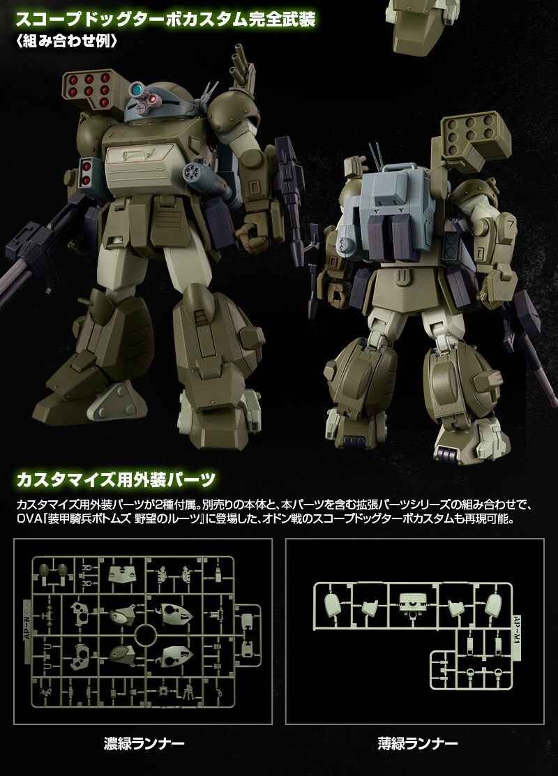 PRE-ORDER : HG ScopeDog Extension Parts Set 6 Plastic Model
