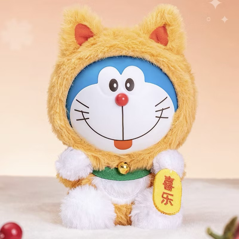 ตุ๊กตาโดเรม่อนกวัก ลิขสิทธิ์แท้ ได้ 1ตัว - Doraemon Doll V1 Wishing Lucky Cat Series by LDCX