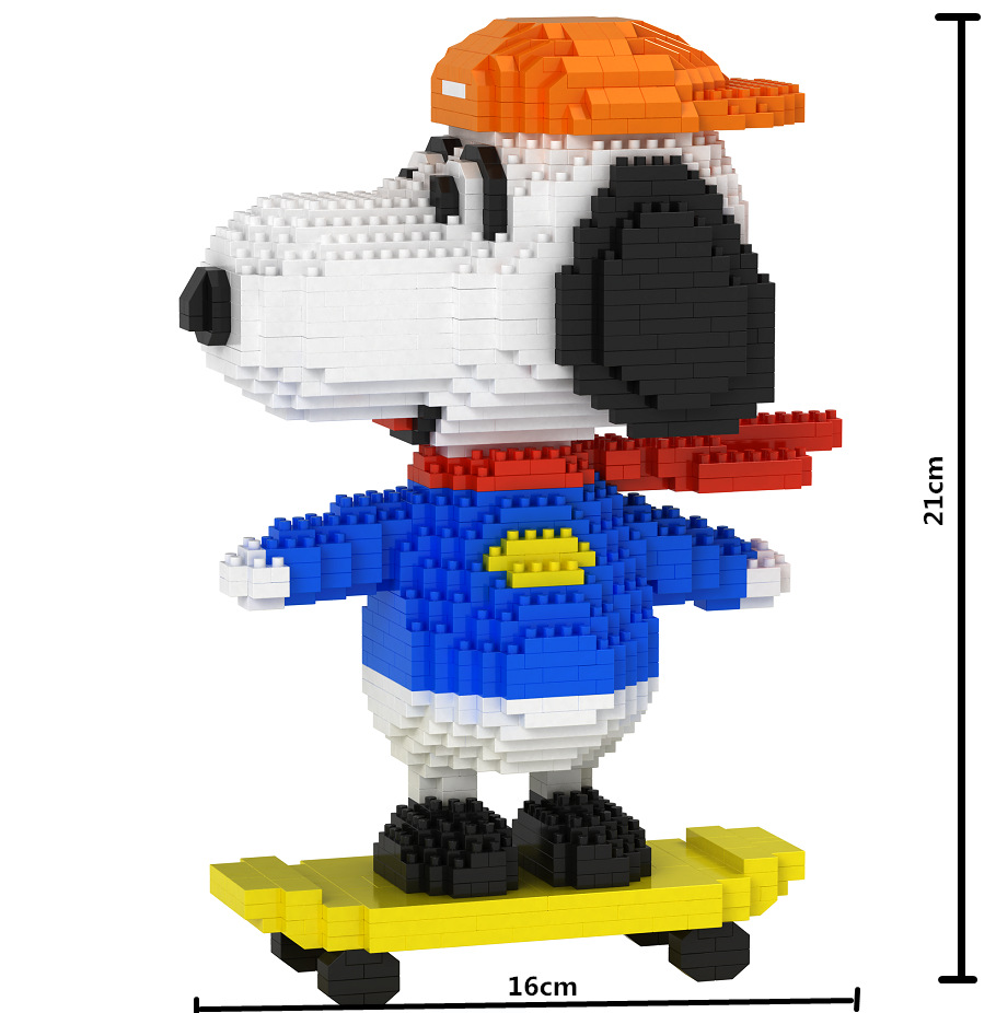 Babu 8822 Snoopy on Skateboard 1550pcs