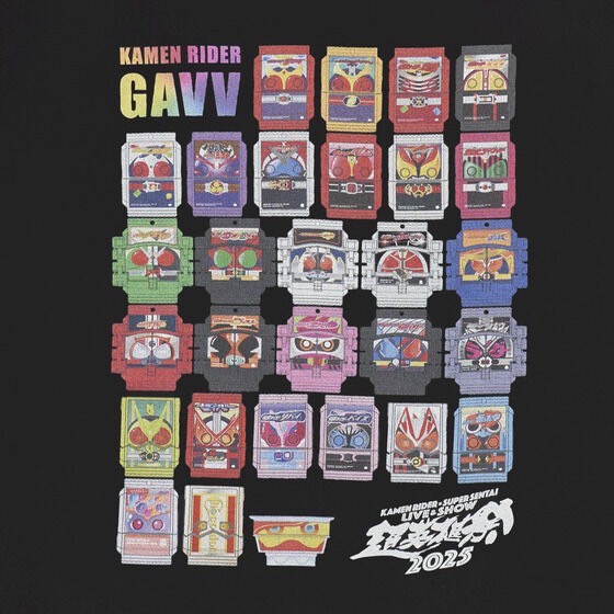 PRE-ORDER : KAMEN RIDER GAVV & KAMEN RIDER Series Gochizo T-shirt Super Hero Festival 2025