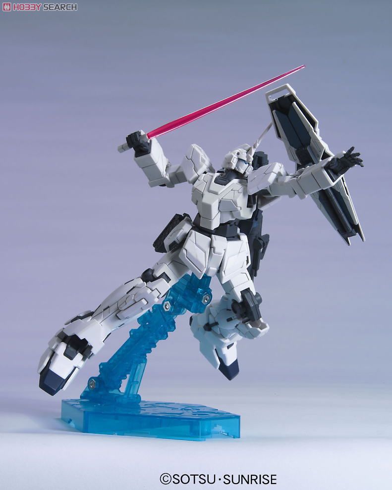 HGUC 1/144 RX-0 Unicorn Gundam Unicorn Mode + Head Display Base by Bandai