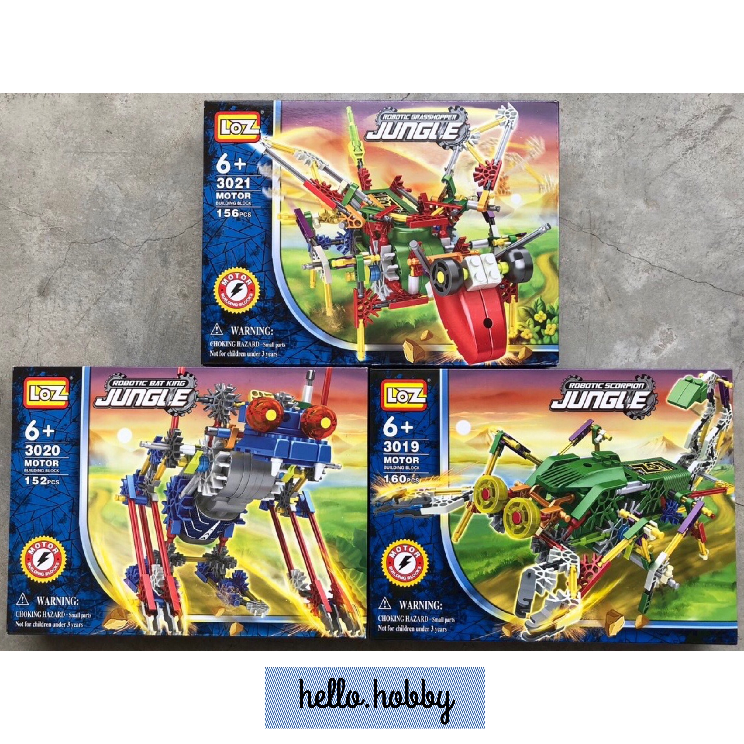 LOZ 3019 Robotic Jungle Scorpion 160pcs (มีมอเตอร์เดินได้)