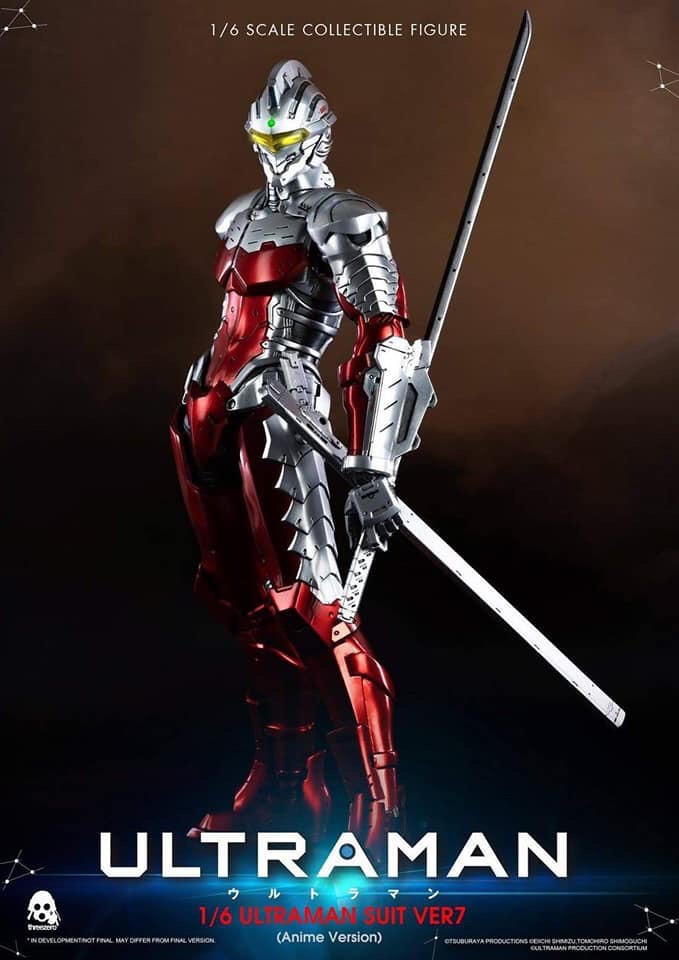 Pre-order : Ultraman Suit Ver 7 (Anime Version) 1/6 Scale Collectible Figure By THREEZERO