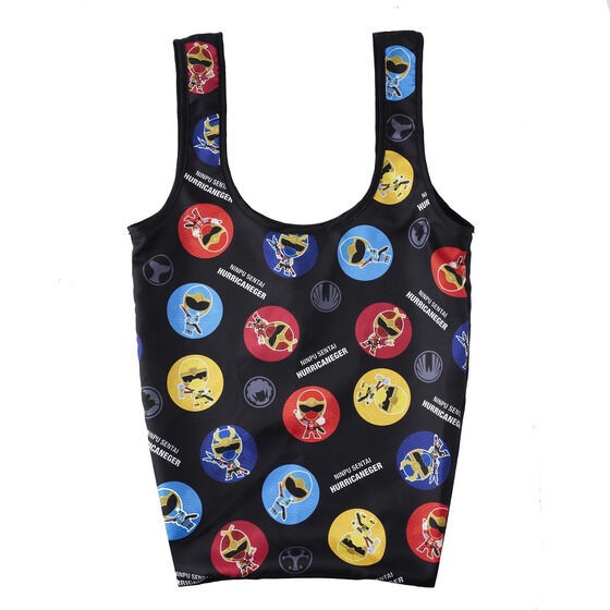PRE-ORDER : Bakuryu Sentai Abaranger / Ninpuu Sentai Hurricaneger Deformed Foldable Tote Bag (medium)