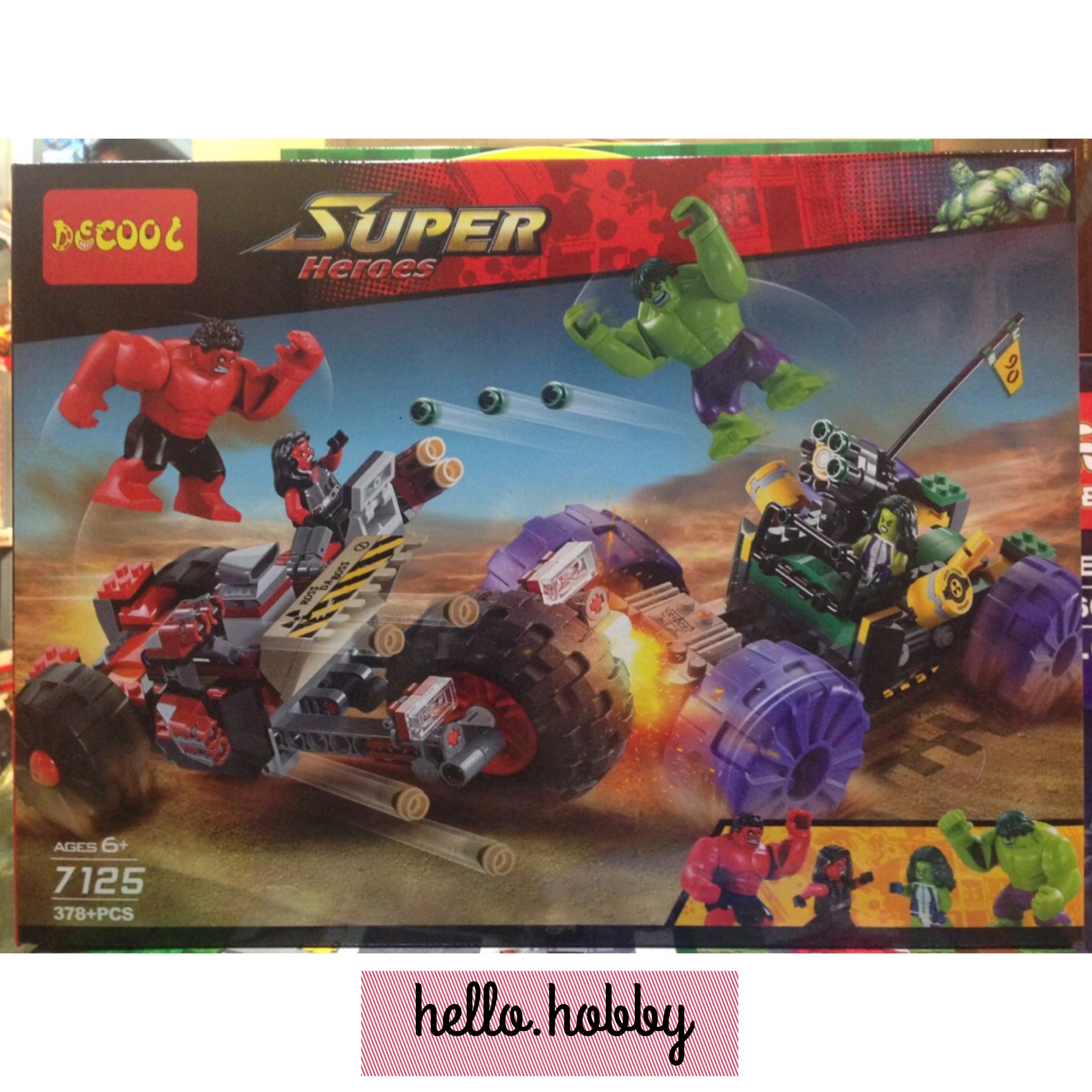 Decool 7125 Hulk vs. Red Hulk 378pcs