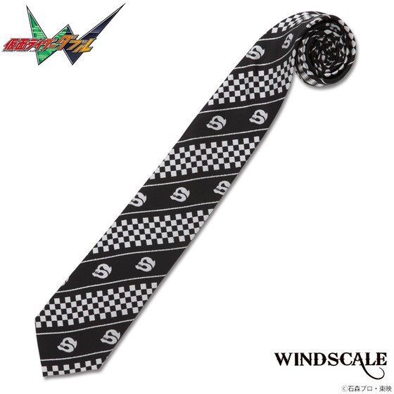 PRE-ORDER : Kamen Rider W Kamen Rider Skull Check Border Necktie