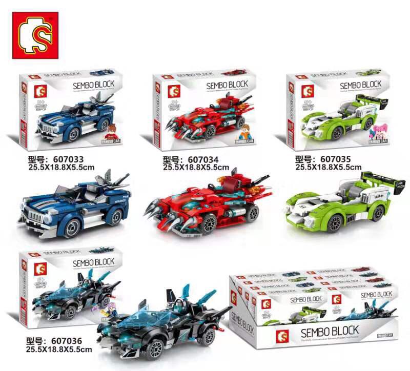 Sembo Block 607033-607036 Speed Champions