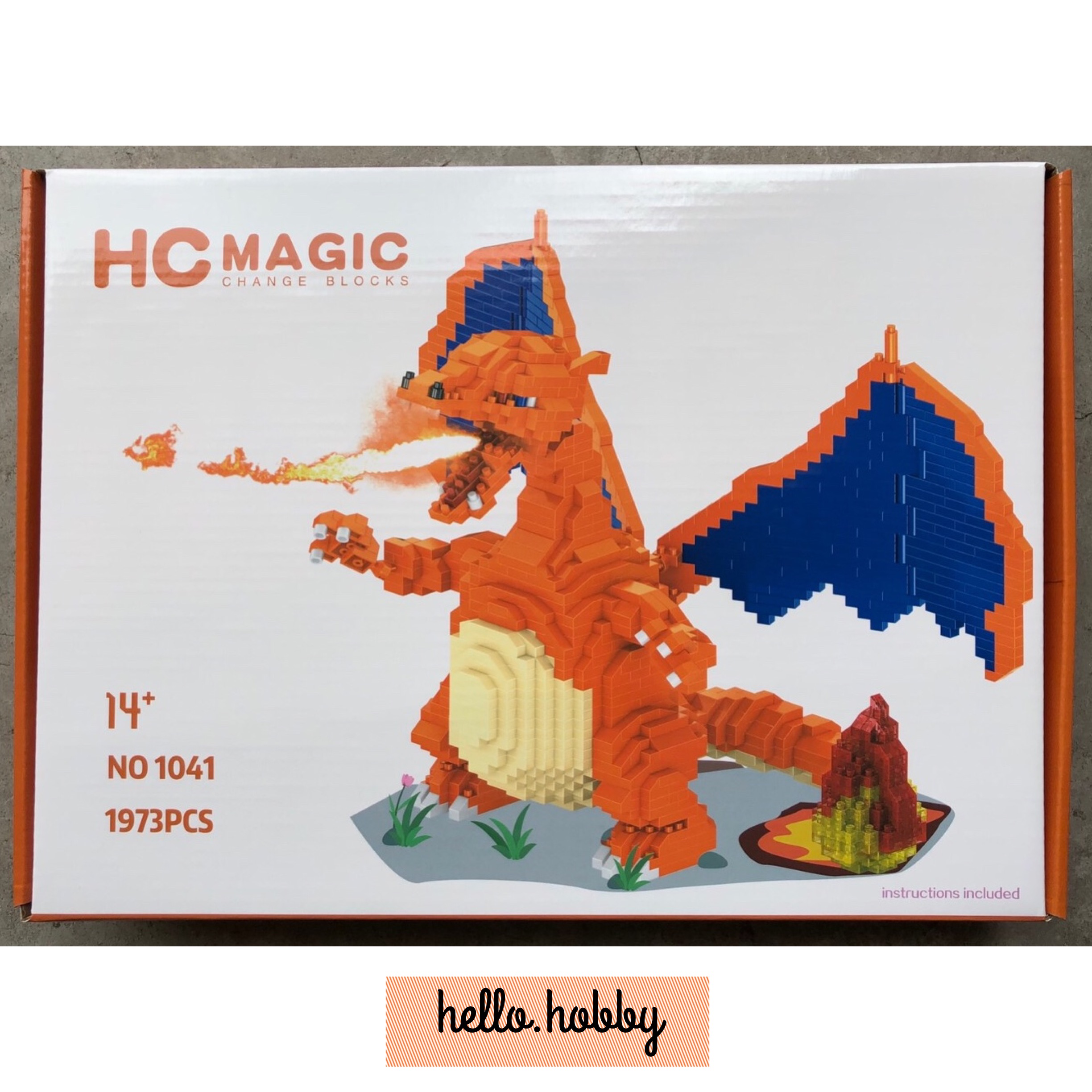 HC Magic 1041 Pokemon Lizardon 1973pcs