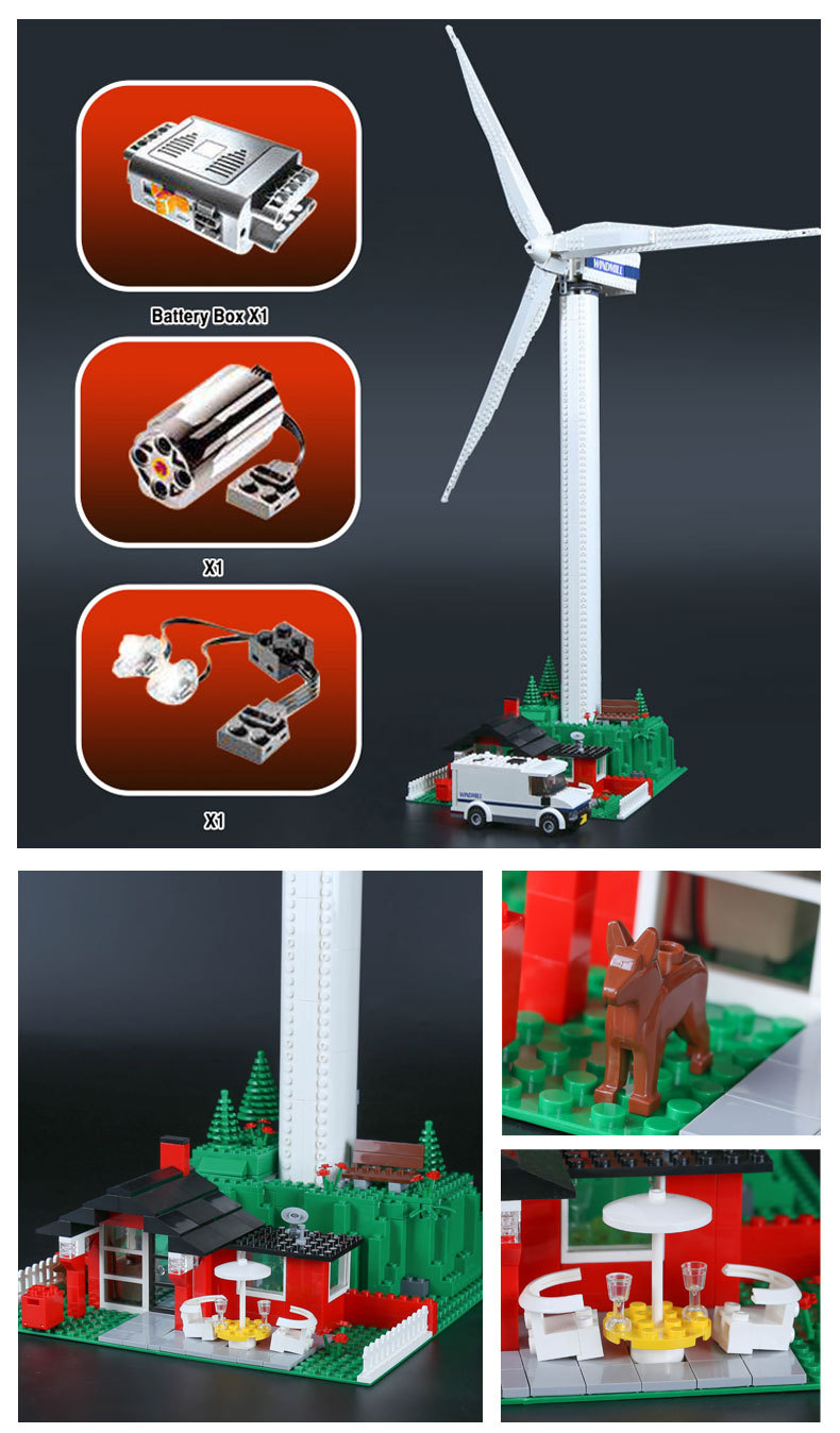 Lepin 37001 Vestas Wind Turbine 873pcs