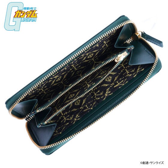 PRE-ORDER : Mobile Suit Gundam Zabi Family Motif Leather Accessory Item Long Wallet