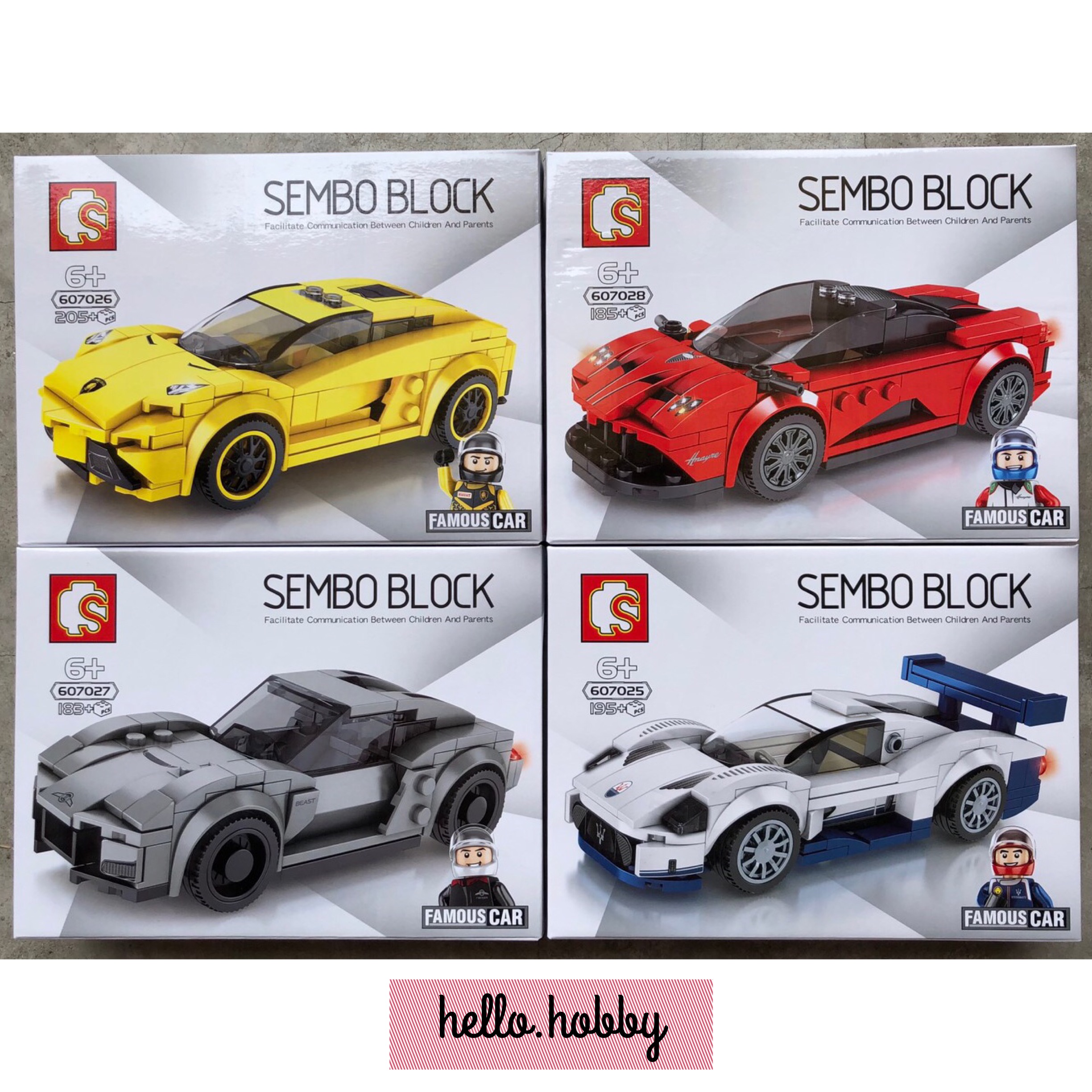 Sembo Block 607025-607028 Speed Champions