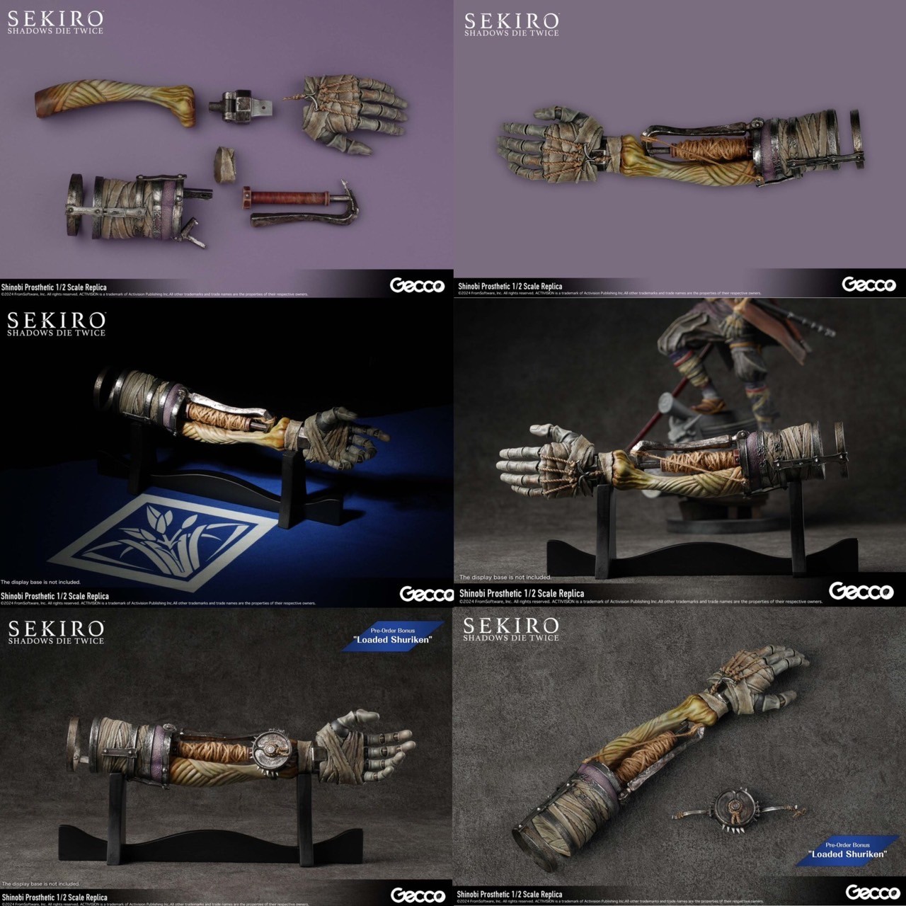 Pre-order : SEKIRO: SHADOWS DIE TWICE Shinobi Prosthetic 1/2 Scale Replica by Gecco