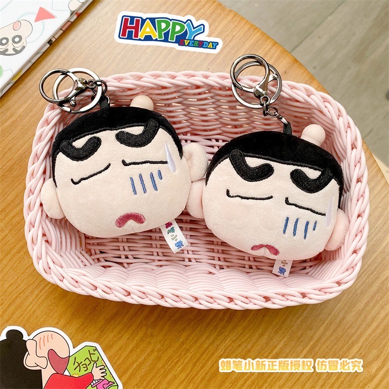 ตุ๊กตาพวงกุญแจ ชินจังหัวปูด Crayon Shinchan Plush Keychain by Futabasha