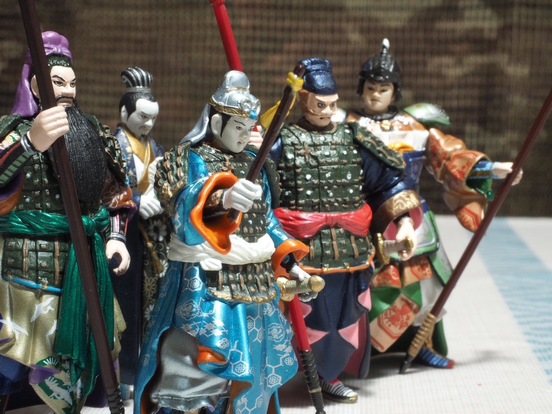 ฟิกเกอร์ สามก๊ก Kihachiro Kawamoto Romance of the Three Kingdoms Figure Collection vol. 1-2 (Set of 5) by Kaiyodo