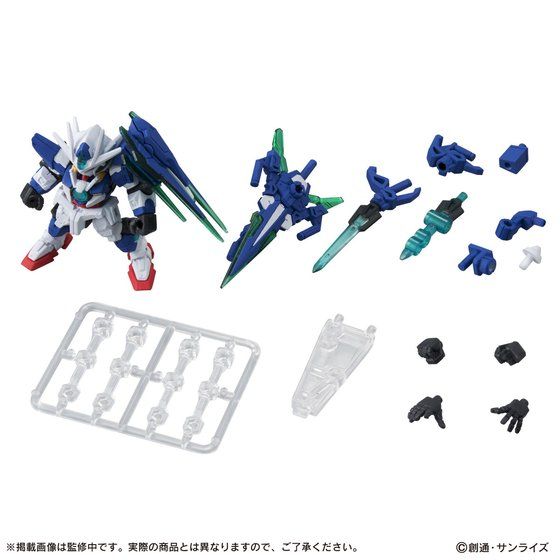 $ Mobile Suit Gundam MOBILE SUIT ENSEMBLE EX06A 00 Qan[T] Full Saber + EX06B 00 XN Raiser (PB)