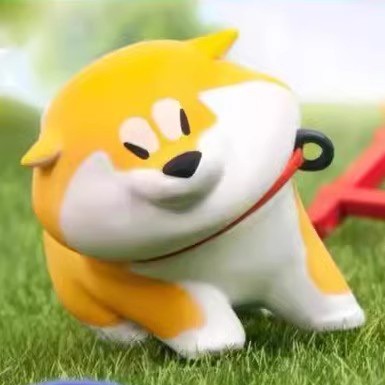 พวงกุญแจ ลิขสิทธิ์แท้ ได้ 1ตัว - Shiba - Achai Goji Puppy Crossing Daily Work Series Keychain by Dodowo
