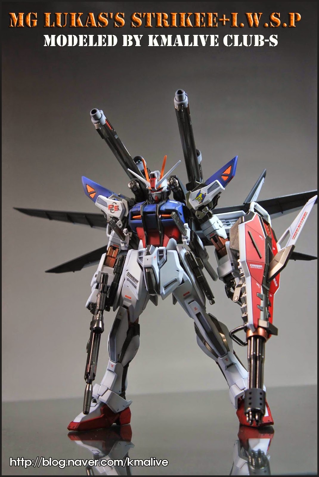 MG 1/100 GAT-X105E Strike E+I.W.S.P Lukas O'Donnell Custom by Bandai
