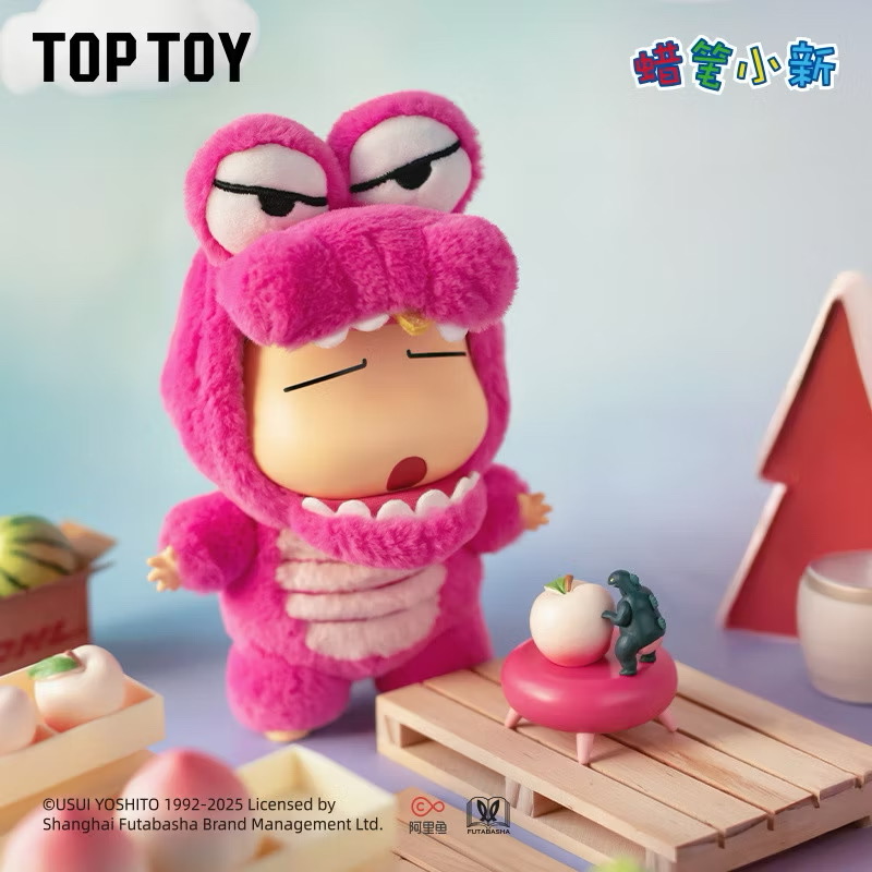 ตุ๊กตาพวงกุญแจ Crayon Shinchan Play Party Series Vinyl Plush Keychain by Top Toy