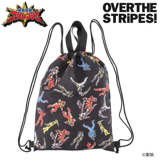 PRE-ORDER : Bakuryu Sentai Abaranger x OVER THE STRiPES Nap Tote