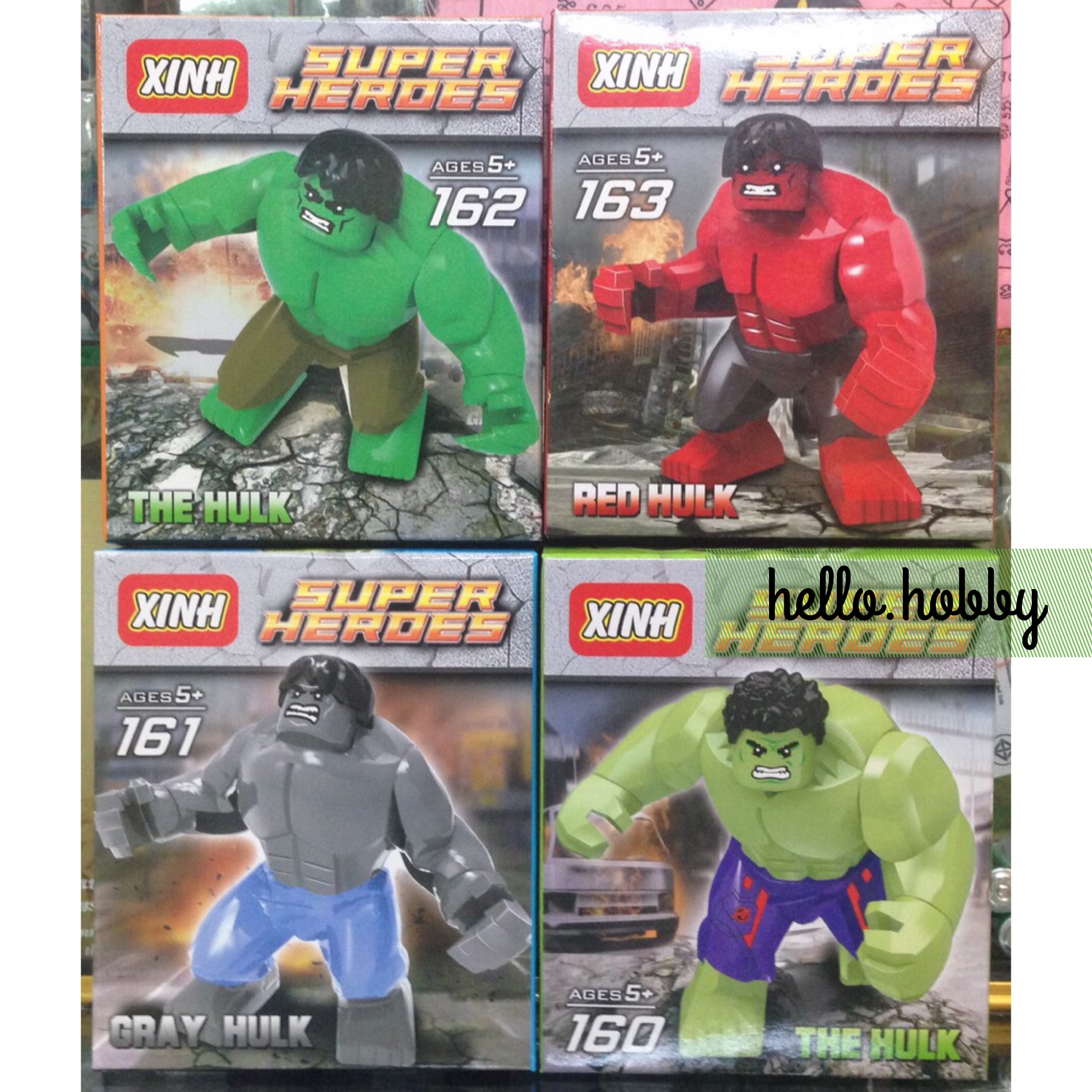 Xinh 160-163 Super Heroes The Hulk