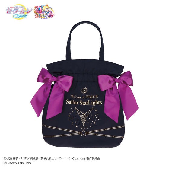 PRE-ORDER : [Maison de FLEUR] Theatrical version "Sailor Moon Cosmos" Double Ribbon Tote Bag