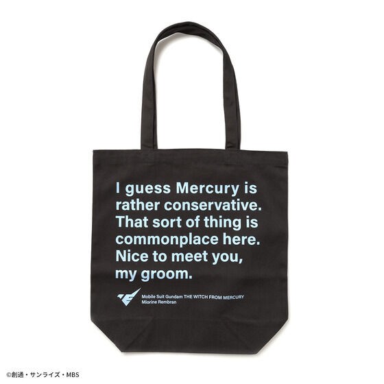 PRE-ORDER : STRICT-G "Mobile Suit Gundam The Witch from Mercury" Famous Lines Tote Bag