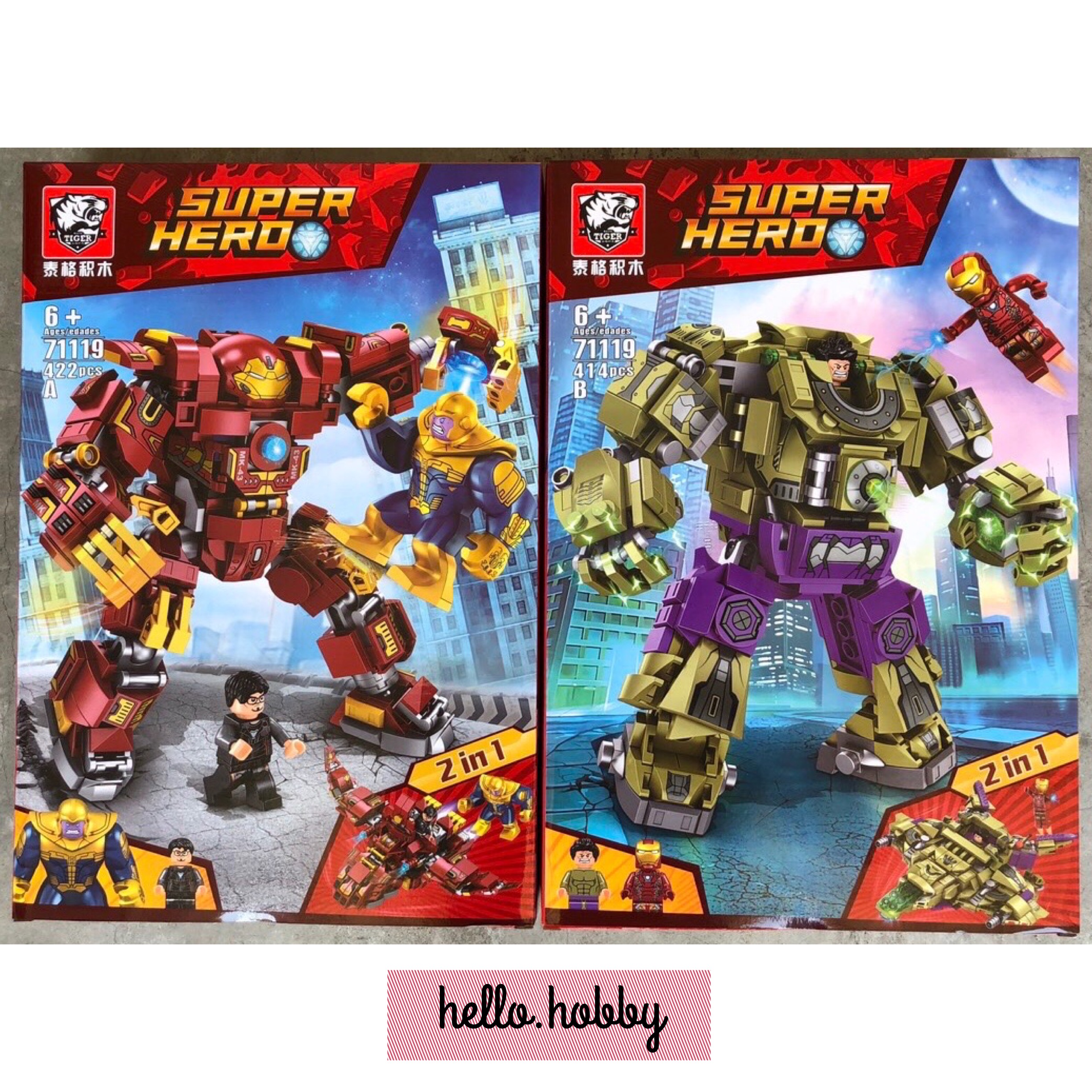 Tiger 71119 A-B Ironman & Hulk