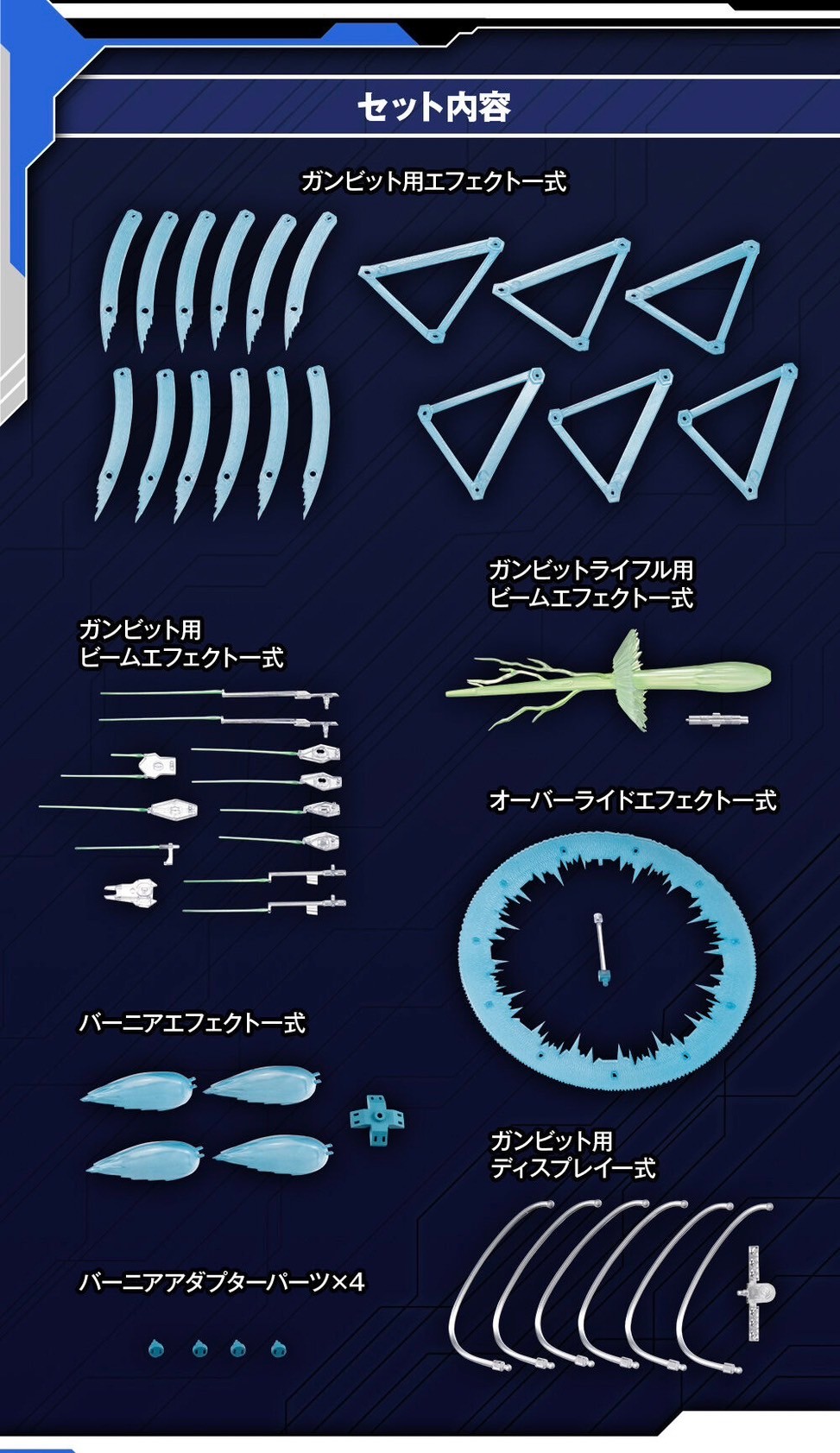 PRE-ORDER : Robot Spirit <SIDE MS> EFFECT PARTS SET ver. A.N.I.M.E. (Mobile Suit Gundam: The Witch from Mercury)